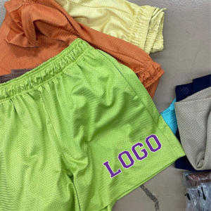 Pantalones cortos de baloncesto de malla de poliéster de 5 pulgadas hechos a medida Unisex de alta calidad, pantalones cortos deportivos sublimados OEM para hombres y mujeres - Product Image 2