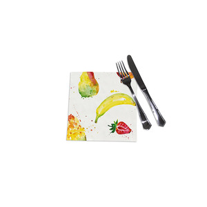 Serviettes imprimées numériquement Tutti Frutti 40x40cm, 240 pièces, B2B - Product Image 1