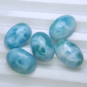 Larimar Azul Natural, Corte Ovalado, 3-21 mm, Cabujones Sueltos, Piedra Preciosa Natural de Alta Calidad para Joyería, Precio al por Mayor - Product Image 4