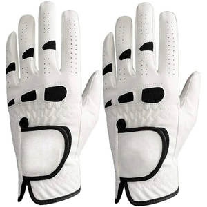 Vente directe d'usine Concevez votre propre logo Gant de golf respirant en cuir souple Sports en peau de mouton durable personnalisée - Product Image 1