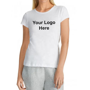 เสื้อยืดคอกลมผ้าฝ้าย100% ปักโลโก้กำหนดเองฉลากส่วนตัว - Product Image 2