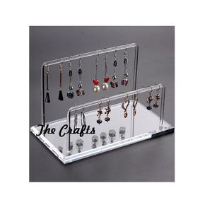 Support de bijoux en acrylique transparent avec support d'anneaux de collier de boucle d'oreille pour le stockage de bijoux aux prix de gros - Product Image 2