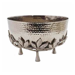 Bol à fruits moderne fait à la main en aluminium Décoration de la maison Centre de table Accent Plat décoratif - Product Image 3