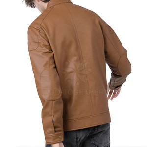 Veste en cuir tendance et moderne pour homme, style décontracté, en vente, veste d'hiver - Product Image 2