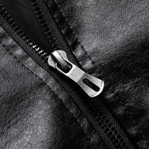 New Stylish Wholesale Fashion <b>Jacket</b> Manufacturer Made Top Quality <b>Sheepskin</b> <b>Jackets</b> Custom Stand Collar Zipper <b>Jacket</b> For <b>Men</b> - Product Image 6