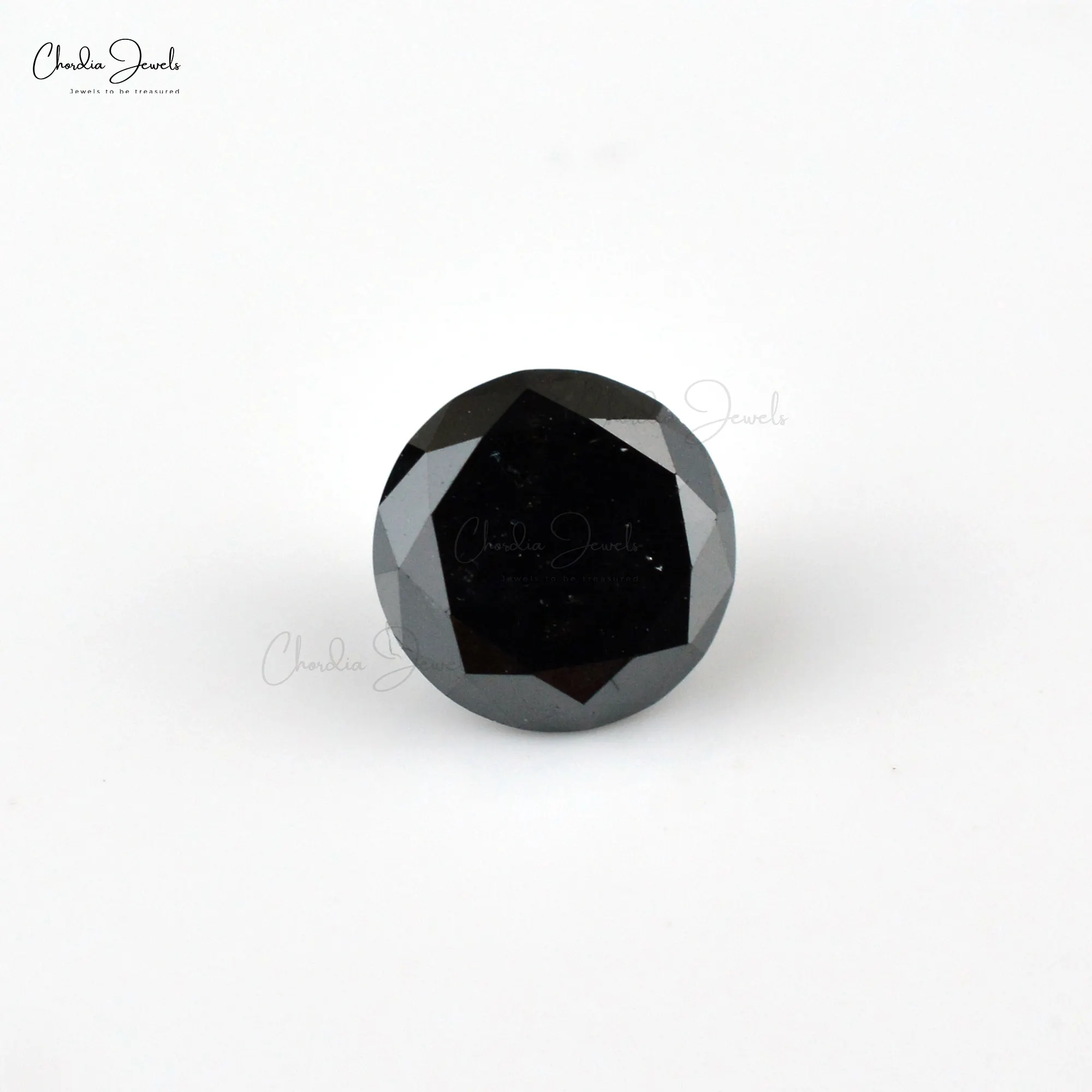 Diamant noir en vrac 100% naturel, taille 1 carat, rond, brillant, pour bijoux, prix de gros