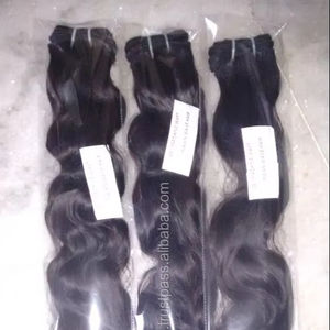 Cabello alineado con cutícula. Natural negro crudo sin procesar Yaki textura de onda profunda virgen extensión de cabello indio precio al por mayor - Product Image 1