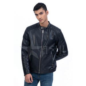 Chaqueta de cuero de piel de vaca con estilo para hombre de calle superior de alta calidad con diferentes colores al mejor precio para el invierno - Product Image 1