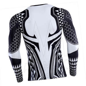 Rashguard confortable pour homme - Couleur/logo personnalisé, séchage rapide, Spandex/Nylon, grande taille, respirant, manches longues, pour le surf - Product Image 2