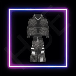 Conjunto Deportivo Personalizado para Hombre, Sudadera con Capucha y Cremallera, Conjunto Deportivo para Hombre de Algodón Grueso con Lavado Ácido - Product Image 5