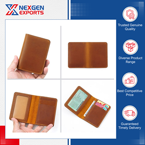 Porte-cartes unisexe en cuir véritable fait main, design attrayant, qualité supérieure, personnalisable, best-seller mondial - Product Image 6