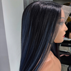 Cabello Humano Vietnamita Mezclado con Cabello Azul SDD Liso Natural, Precios al por Mayor - Product Image 3