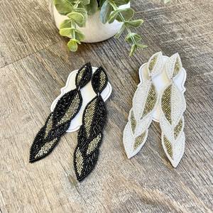 Boucles d'oreilles faites à la main personnalisées pour femmes, boucles d'oreilles à paillettes, boucles d'oreilles en perles de riz, boucles d'oreilles colorées en perles - Product Image 5