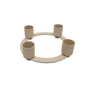 Round Shape Iron Metal Advent <b>Candle</b> Holder <b>Pink</b> Finished for Home & Christmas Party Lighting Decoration Wholesale Bulk - Product Image 1