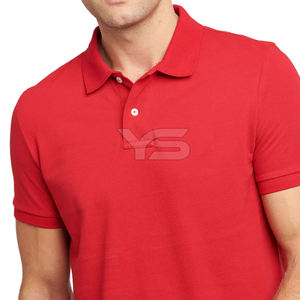 Polo informal al por mayor con logotipo personalizado transpirable y teñido liso con patrón sólido suministro ODM - Product Image 5