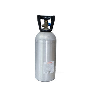 Tanque de gas CO2 de 10 lb (6.9 kg) con cilindro de aluminio para sistema dispensador de cerveza de barril (kegerator) - Product Image 1