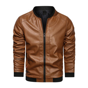 Blouson en cuir pour hommes personnalisé OEM ODM Fournisseur de bombardiers d'hiver de haute qualité - Product Image 2