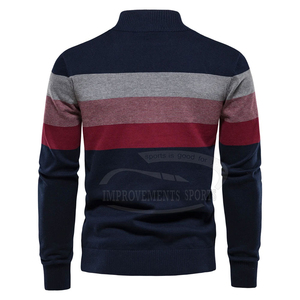Sweat-shirt en polaire à demi-zip pour homme, hiver, 65% coton, 35% polyester, uni, décontracté, fabriqué au Pakistan - Product Image 3