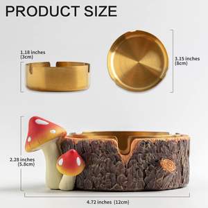 ที่เขี่ยบุหรี่สแตนเลสสำหรับผู้ผลิตที่เขี่ยบุหรี่ถาดเถ้าเรซินธรรมชาติ - Product Image 4