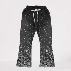 Streetwear Personnalisé Oversize Washed Zipper Rhinestone Hoodie et Baggy Sweat Pants Set Sweat Suit Survêtement - Product Image 5