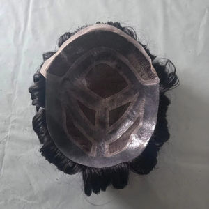 Taz Hair MGM Model Perruque Toupet pour Homme en Cheveux Humains Remy Indiens, Lace Front, Ondulation Water Wave, Souple, Systèmes de Prothèses Capillaires - Product Image 6