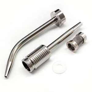 Implantes de tubo de succión dental Colector de huesos con filtro Aspirador quirúrgico Tubo de succión Herramientas quirúrgicas dentales, acero inoxidable alemán - Product Image 2