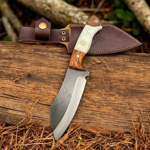 Cuchillo artesanal Tanto Bush – Hoja de acero con alto contenido de carbono y mango de resina y nogal, cuchillo para exteriores - Product Image 1