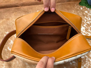 Nueva bolsa de cosméticos de viaje de cuero para el cabello de alta calidad al por mayor, bolsa organizadora de maquillaje de cuero genuino occidental para mujer - Product Image 5