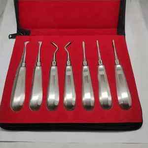 Conjunto de elevador de raíz Dental Manual de acero inoxidable, instrumento quirúrgico Dental más vendido con caja de embalaje - Product Image 1