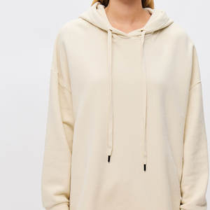 เสื้อฮู้ดโอเวอร์ไซส์แบบลำลองของผู้หญิงเสื้อฮู้ดผ้าฝ้าย100% สำหรับสตรีทแวร์ - Product Image 2