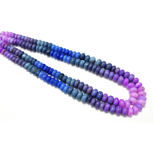 Perles en opale bleue multicolore, forme ronde, lisses, 6-9 mm, perles en opale bleue multicolore, perles en opale, qualité AAA - Product Image 4