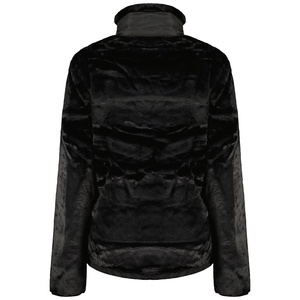 Chaqueta de invierno de lana Polar con cremallera clásica para mujer, ropa para el clima frío, chaqueta ligera de corte Regular para mujer con logotipo personalizado - Product Image 3