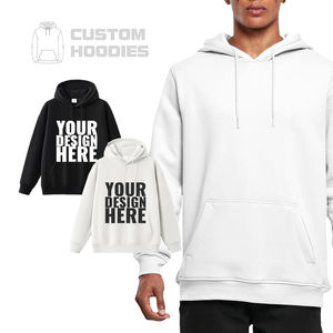 Personnalisé 500 GSM Slim Fit Hommes Coton Hoodies Cargo Survêtements Formation Jogging Hiver Vente en gros Fourniture Imprimé Sweatshirts Unis - Product Image 1