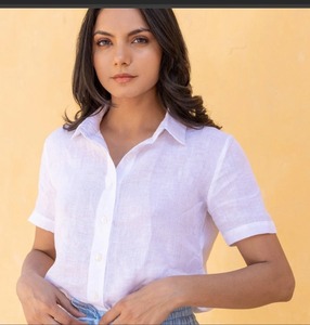 New Style Daily Wear Use <b>Womens</b> Rayon Tank <b>Top</b> Modest Vintage Breathable Eco-Friendly <b>Linen</b> Fabric Three Quarter Sleeves Indian - Product Image 1