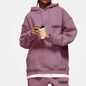 Wholesale Manufacture <b>Women</b> Oversized <b>Tracksuit</b> Streetwear Style Pullover <b>Tracksuit</b> 100% Cotton Material OEM Service - Product Image 1