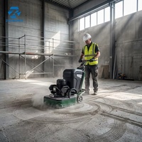 Vente directe d'usine, meuleuse à béton électrique industrielle, machine à polir les sols ZR650 380V 11KW, machine à meuler à sec et à humide