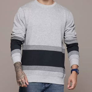 เสื้อสเวตเชิ้ตผู้ชายแฟชั่นคลาสสิกทรงปกติ ระบายอากาศได้ดี เป็นมิตรกับสิ่งแวดล้อม ผลิตจากผ้าฝ้ายผสม สำหรับฤดูหนาว ปี 2025 พร้อมโลโก้แบบกำหนดเอง - Product Image 2