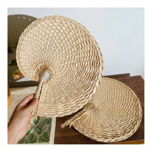 99GD Éventail de couleur froide d'été tissé en bambou fait à la main Style fleur sculptée Décoration de la maison Éventail d'été cool-Caryln 0084935825297 - Product Image 2