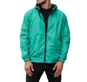 windbreak <b>Men's</b> Lightweight Windproof Autumn Casual <b>Canvas</b> Stand Collar Hooded Full Zip Windbreaker <b>Jacket</b> 2026 - Product Image 1