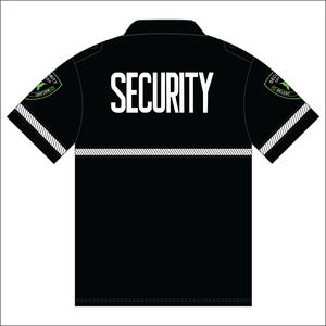 Uniformes DE SEGURIDAD personalizados Camisetas Polo reflectantes negras para guardias de seguridad Uniformes de guardia de seguridad duraderos - Product Image 4