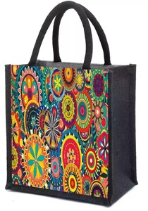 Toile de Jute Recyclable en Lin Naturel avec Logo Imprimé Personnalisé Écologique, Pliable, Réutilisable, Laminé, Shopping de Mariage de Haute Qualité - Product Image 6