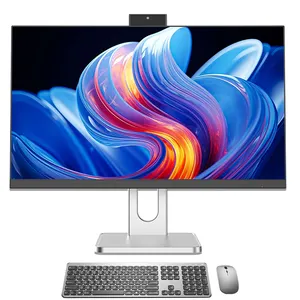 OEM Metal 27 Inch RAM 16GB SSD 1TB aio pc core i7 cpu all in one PC Office i3 i5 desktop computers