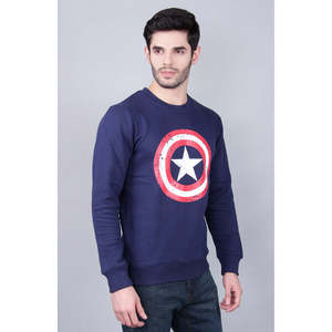 Sudadera de Forro Polar TALIAH con Bordado 3D de Capitán América, Etiqueta Personalizada, Antiarrugas, Antiretracción, Sólida, Tallas XXS-2XL - Product Image 3