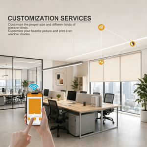 Tende <span class=keywords><strong>a</strong></span> Rullo Personalizzate Oscuranti - Opzioni Motorizzate e Manuali per Decorazione Casa, Ufficio e Hotel - Product Image 6