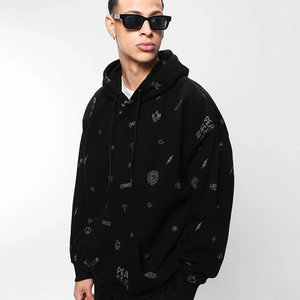 High Quality Oversized Custom Design Oversized Plain Pullover Fashion hoodies <b>men</b> <b>men's</b> hoodies Made In Pakistan - Product Image 1