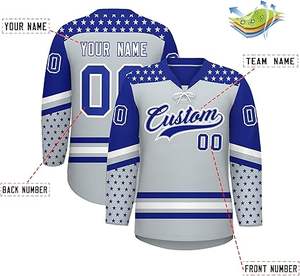 Ensemble d'uniformes de hockey sur glace personnalisés maillots et pantalons respirants à séchage rapide pour jeunes hommes femmes équipes fournisseur de vêtements de sport OEM - Product Image 2