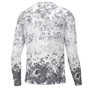 Venta al por mayor personalizada sublimación manga larga cuello redondo pesca Jersey impermeable secado rápido transpirable UV UPF 50 camisa de protección - Product Image 2