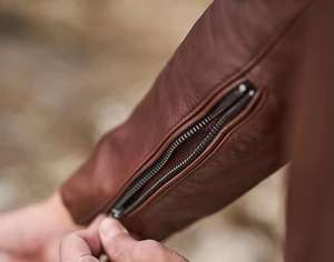 Chaqueta de cuero de motocicleta para hombre a prueba de viento transpirable tasa razonable logotipo personalizado/chaqueta de moto de color con material duradero - Product Image 2