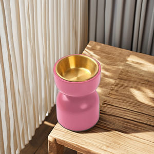 Soporte de incienso Premium de lujo, difusor de aromaterapia, quemador de incienso de madera rosa oscuro, cuenco de latón, decoración de meditación, quemador de incienso - Product Image 2