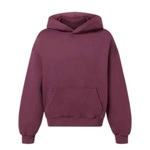 High Quality <b>Mens</b> <b>Maroon</b> <b>Hoodie</b> 80% Cotton 20% Polyester 280gsm Knitted Fabric Comfortable <b>Hoodie</b> For Daily Use - Product Image 1